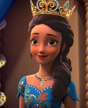 Queen Elena Castillo Flores Blank Meme Template