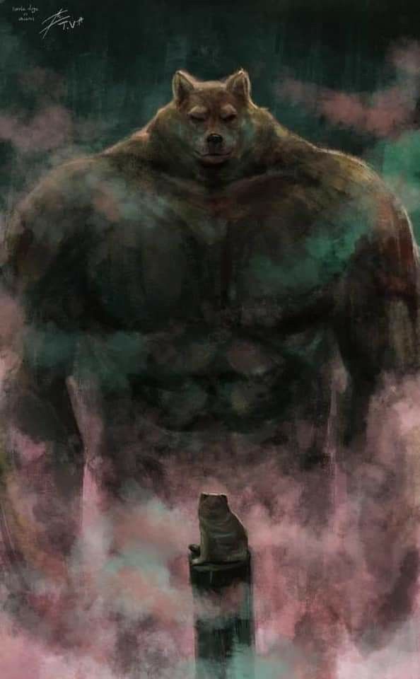 Buff Doge Blank Meme Template