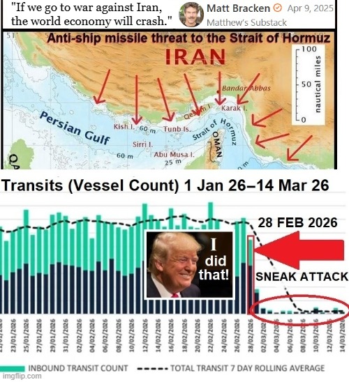 "If we go to war against Iran, the world economy will crash." - Matt Bracken, Substack, Apr 9, 2025 | "If we go to war against Iran,
the world economy will crash." | image tagged in donald trump,trump,psychopath,israel,psychopaths and serial killers,iran | made w/ Imgflip meme maker