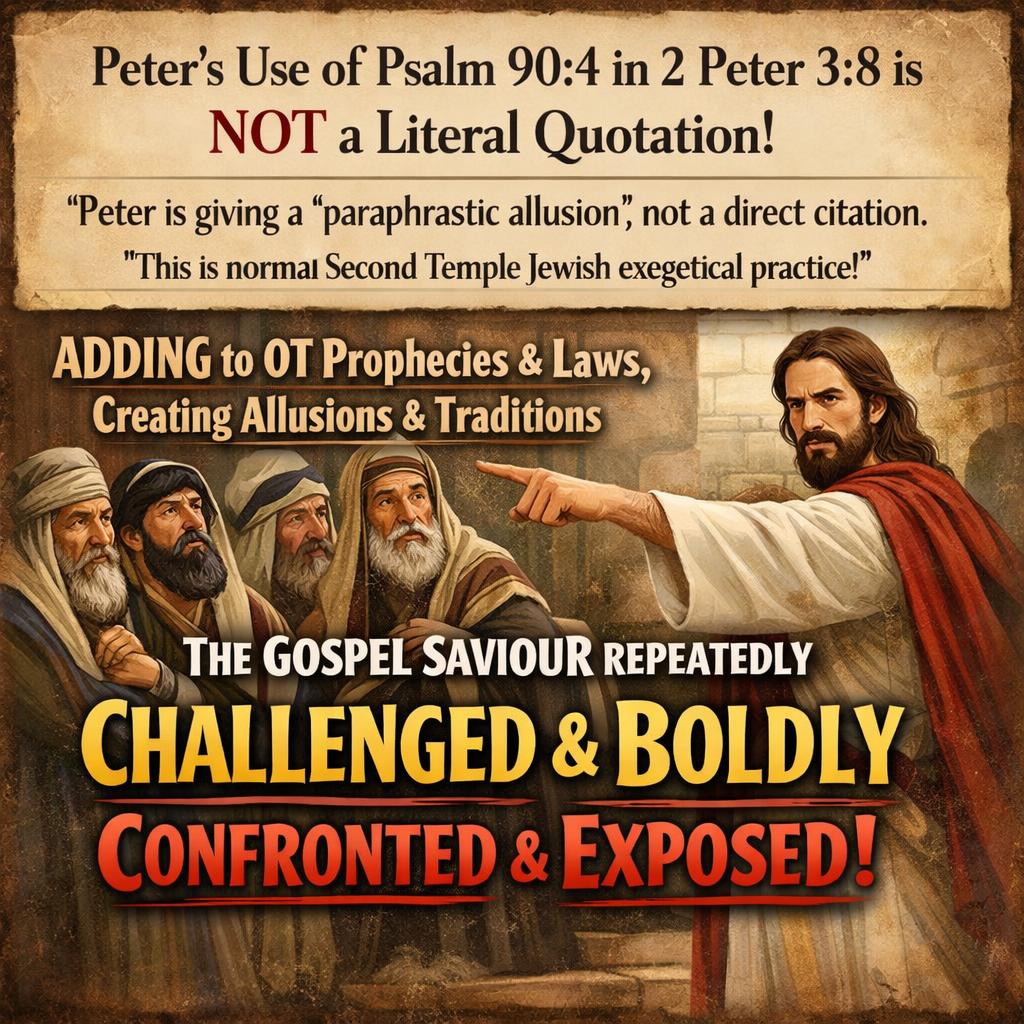 Peter’s use of Psalm 90:4 in 2 Peter 3:8 is NOT a verbatim recit Blank Meme Template