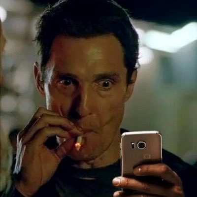 Matthew McConaughey smoking meme Blank Meme Template