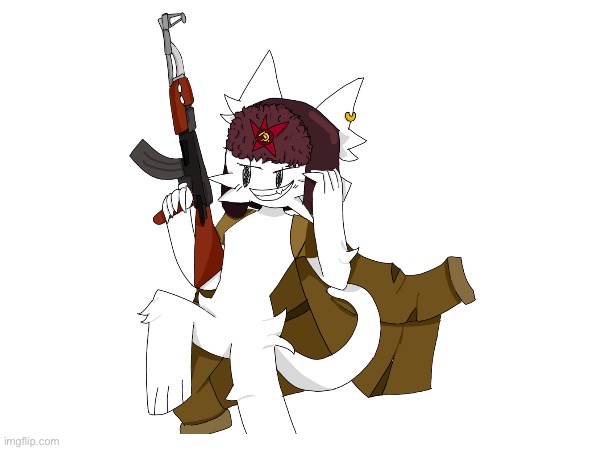 *Socialism intensifies* | image tagged in communism,cats,character,original character,russia,ussr | made w/ Imgflip meme maker