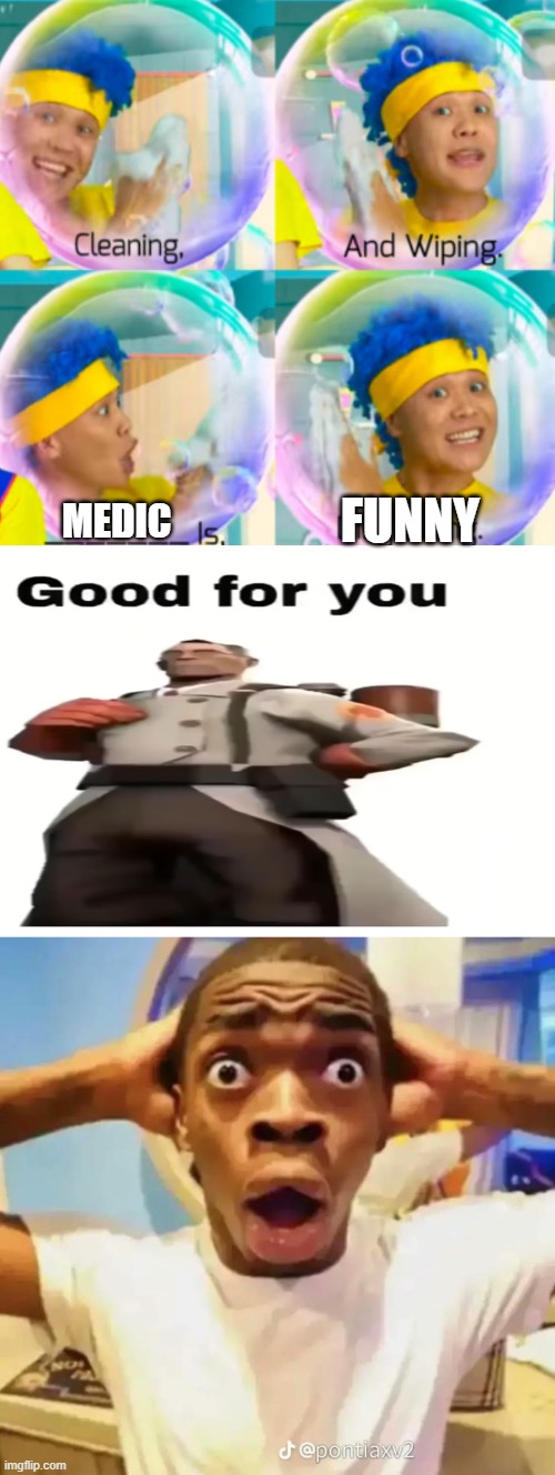 I ruined Deviantart fill 3 | FUNNY; MEDIC | image tagged in ruin this fill in meme 96,shocked black guy | made w/ Imgflip meme maker
