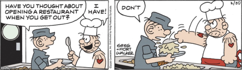 Beetle Bailey    see ya'll in a coupla weeks | image tagged in comics | made w/ Imgflip meme maker