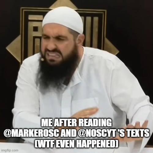 ista im leaving the osc | ME AFTER READING @MARKEROSC AND @NOSCYT 'S TEXTS
(WTF EVEN HAPPENED) | image tagged in brotha eww | made w/ Imgflip meme maker