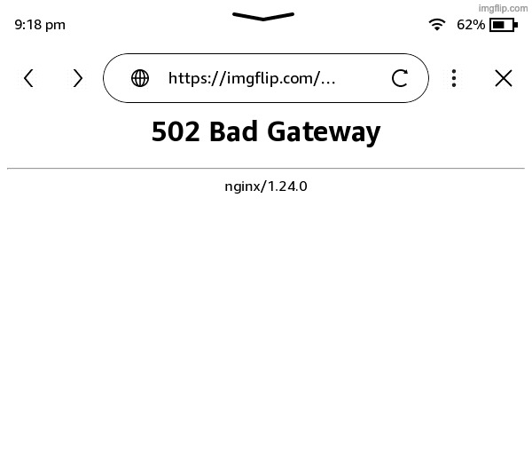 503 on kindle | made w/ Imgflip meme maker