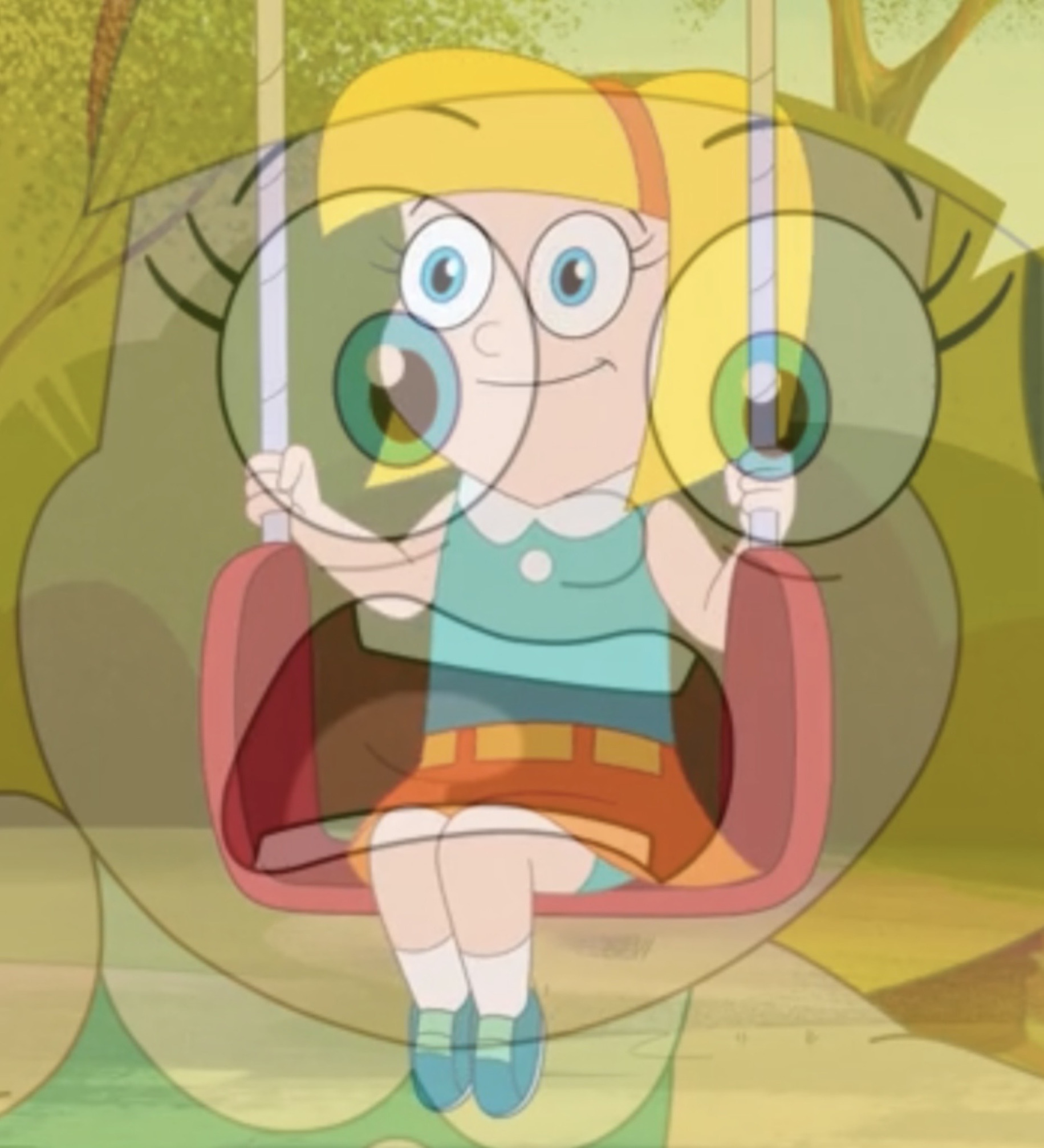 Gretel panicking inside Blank Meme Template