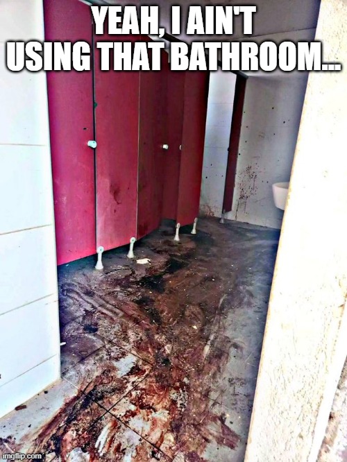 Something Happened in Here | YEAH, I AIN'T USING THAT BATHROOM... | image tagged in cursed image | made w/ Imgflip meme maker