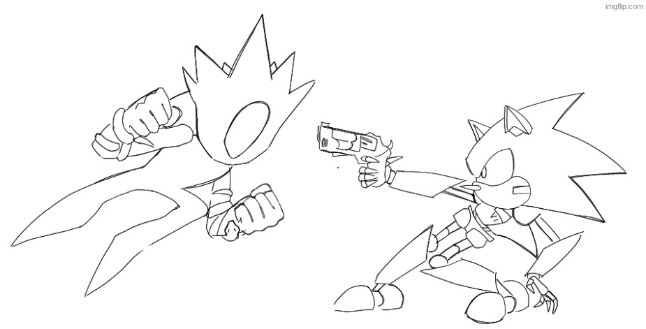 lineart minos vs v1 | made w/ Imgflip meme maker