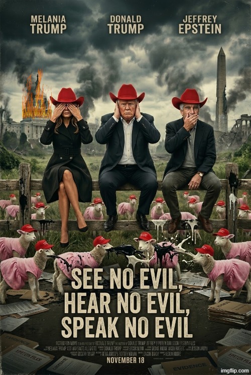 SEE NO EVIL, HEAR NO EVIL, SPEAK NO EVIL | image tagged in see nobody cares,cowboy wisdom,cowboy father and son,sarcasm cowboy,sam elliott cowboy,evil | made w/ Imgflip meme maker