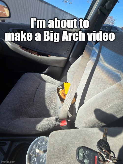 McDonald's ceo recreation, hopping on a trend | I'm about to make a Big Arch video | image tagged in mcdonalds,ceo,trend,big arch,small bite,product | made w/ Imgflip meme maker