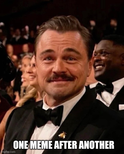 One Meme After Another, and Another, and Another... | ONE MEME AFTER ANOTHER | image tagged in leonardo dicaprio,films,movies,hollywood,oscars,funny memes | made w/ Imgflip meme maker