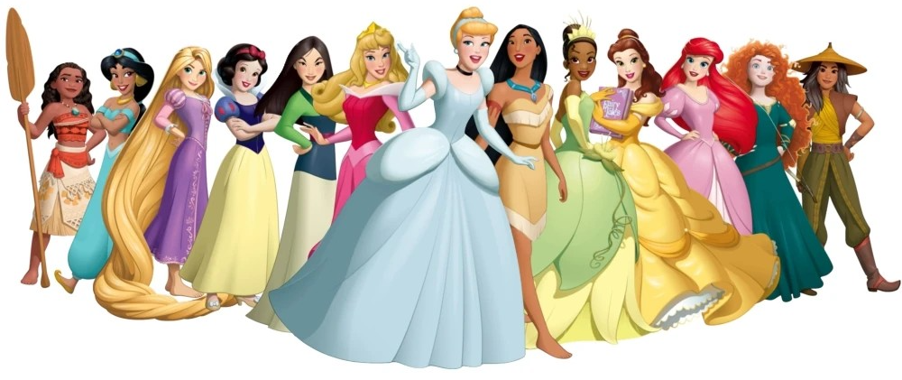 Group of Disney Princess  100 Years of Wonder Blank Meme Template