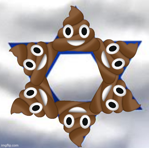 Poopy flag of Israel Blank Meme Template