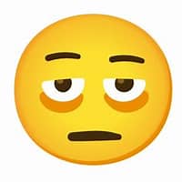 Eyebag emoji Blank Meme Template