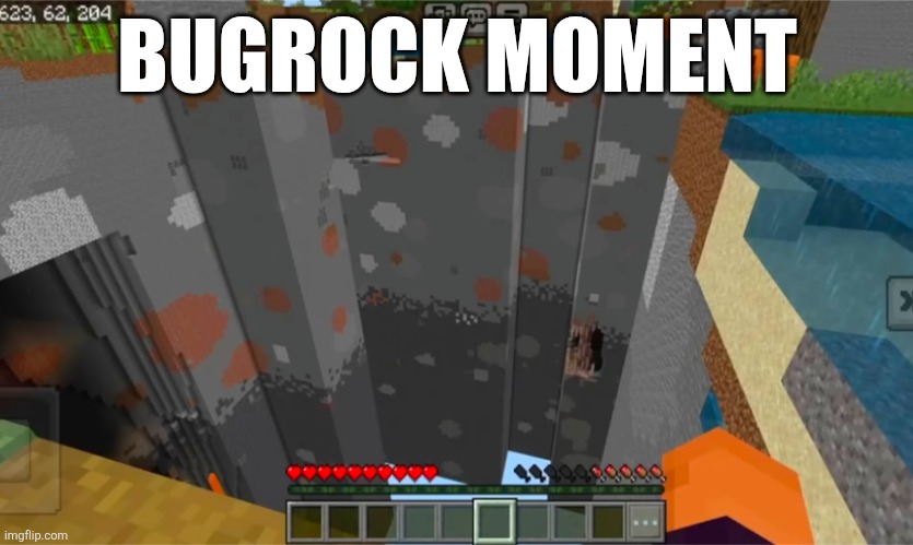 Bugrock moment | BUGROCK MOMENT | image tagged in idk | made w/ Imgflip meme maker