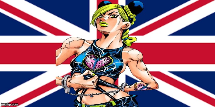 jojo British icon | image tagged in uk flag,anime,jojo's bizarre adventure,icons | made w/ Imgflip meme maker