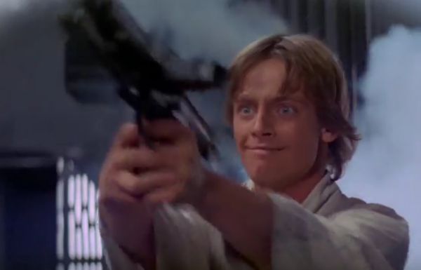 Luke Shooting Things Blank Meme Template