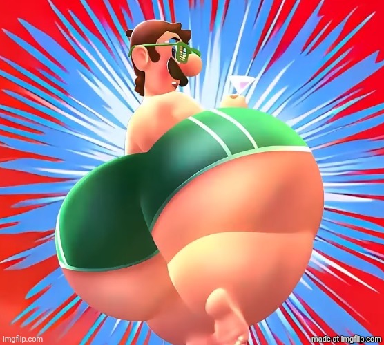image tagged in thicc luigi | made w/ Imgflip meme maker