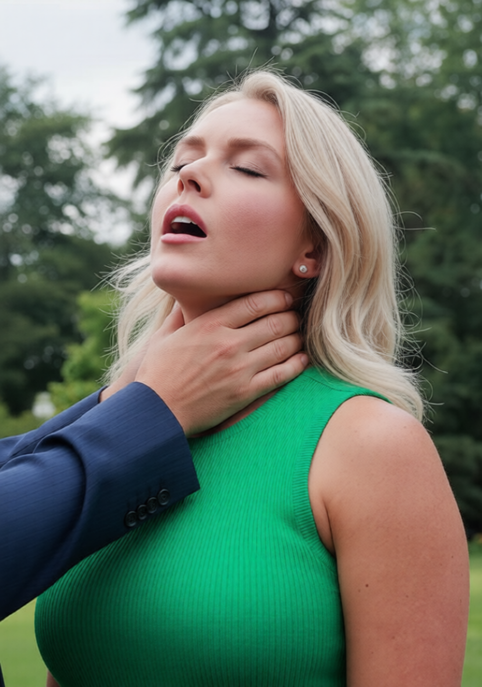 Karoline Leavitt strangled Blank Meme Template