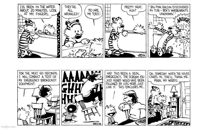 image tagged in calvin and hobbes,comics | made w/ Imgflip meme maker