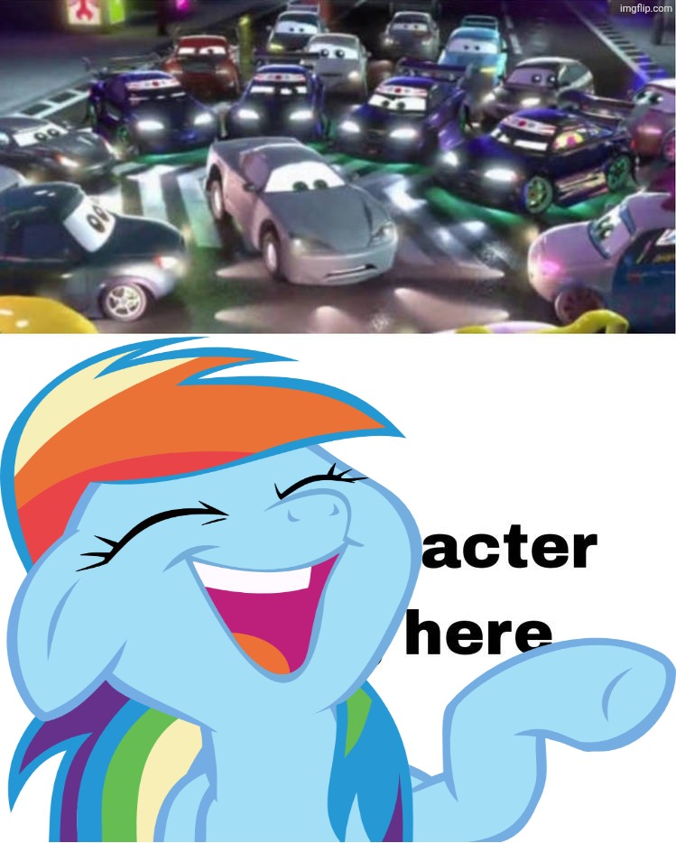 Rainbow dash laughing at Kabuto getting removed | image tagged in who is laughing at kabuto getting removed,deviantart,disney,pixar,mlp,hasbro | made w/ Imgflip meme maker