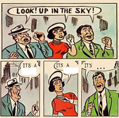 It's a bird, It's a plane Blank Meme Template