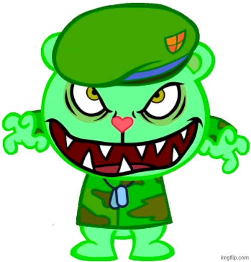 Flippy (Happy Tree Friends / HTF) | image tagged in flippy happy tree friends / htf | made w/ Imgflip meme maker