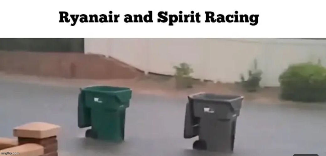 Trash vs Garbage | image tagged in trash,garbage,airplanes,spirit,ryanair | made w/ Imgflip meme maker