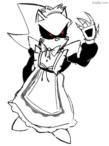 maid metal sonic (im not gonna finish this too lazy) | made w/ Imgflip meme maker