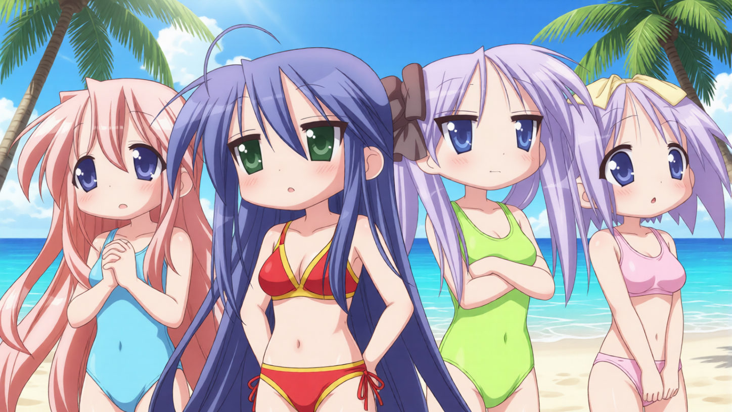 Lucky Star at the beach Blank Meme Template