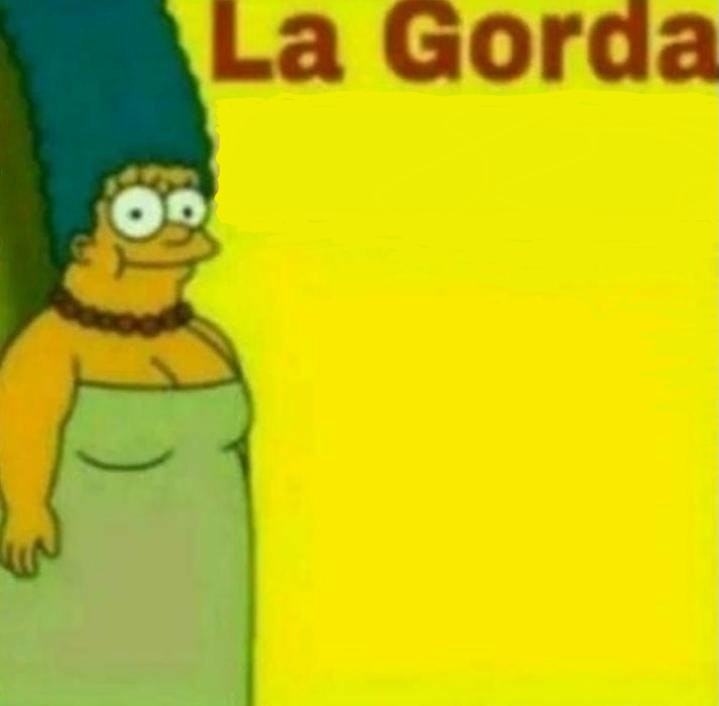 La gorda Marge Blank Meme Template