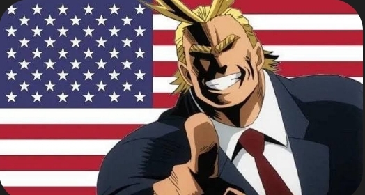 All might american Blank Meme Template