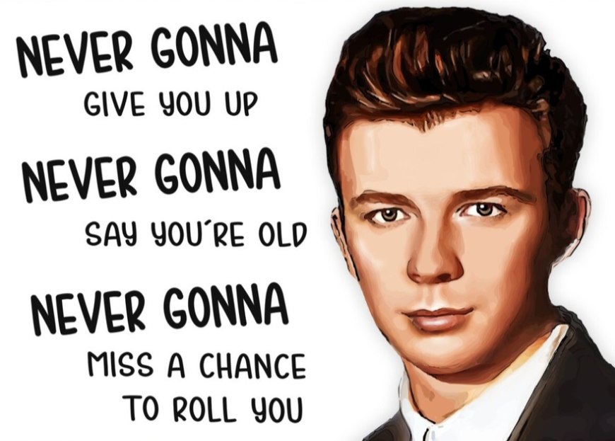 Rick rolll Blank Meme Template