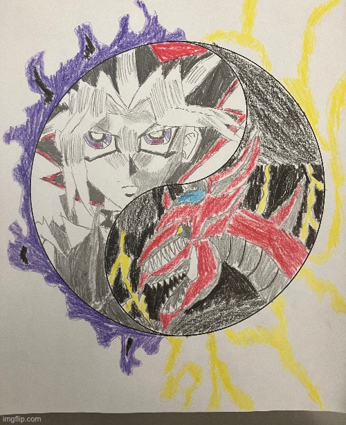 I made this cause I was bored, enjoy | image tagged in anime,yugioh | made w/ Imgflip meme maker