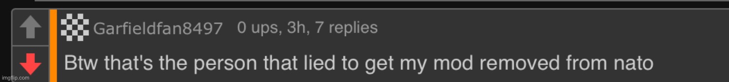 on a post about someone losing their entire family btw, we need garfieldfan gone | made w/ Imgflip meme maker