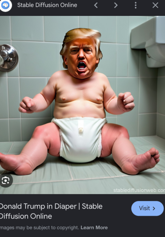 Trump baby Blank Meme Template