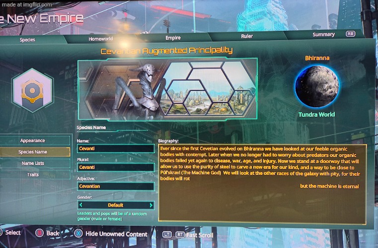 Adeptus Mechanicus ripoff lol | image tagged in stellaris | made w/ Imgflip meme maker