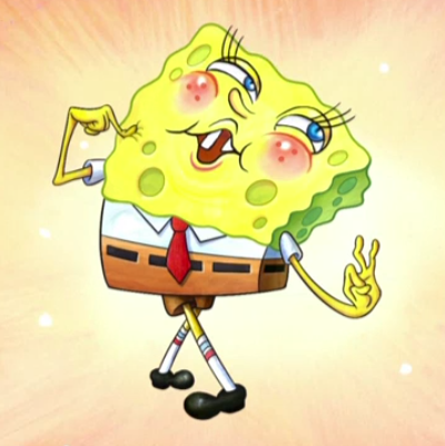 Flirty Spongebob Blank Meme Template