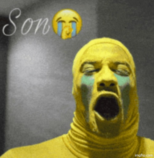 son crying | image tagged in son crying | made w/ Imgflip meme maker