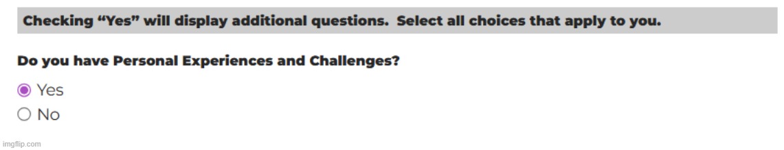 applying for scholarships and this mf askin me "have u ever experienced anything" | made w/ Imgflip meme maker