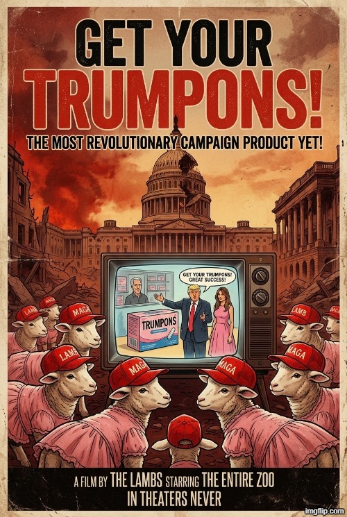 TRUMPONS | image tagged in tampon,iran,the scroll of truth,donald trump,memes,tv | made w/ Imgflip meme maker