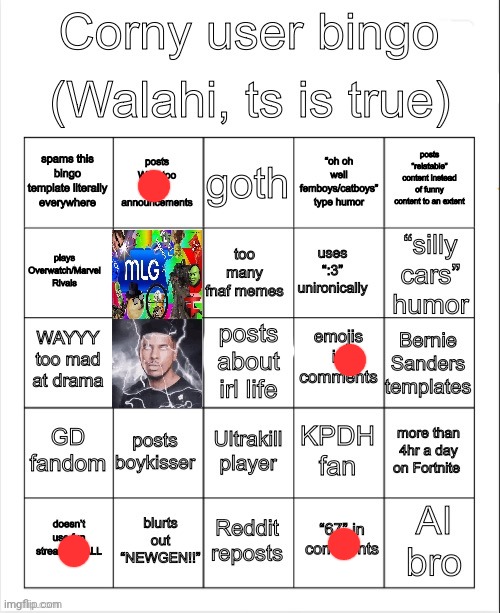 This bingo is kinda ass | made w/ Imgflip meme maker