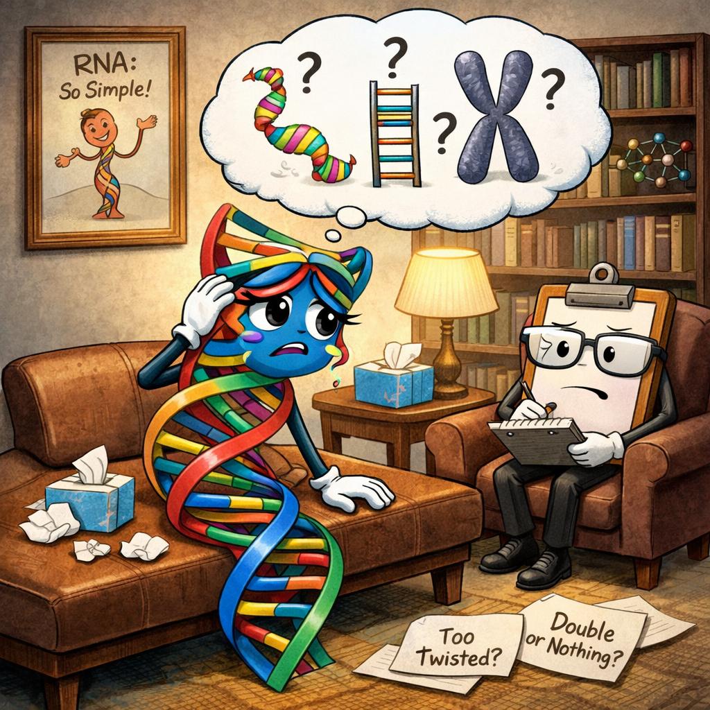 The DNA double helix, let's call her Helga, was having an identi Blank Meme Template