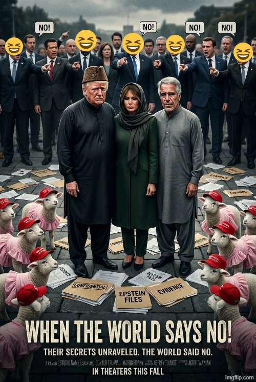 NO! | image tagged in no,united nations,united states,iran,jeffrey epstein,memes | made w/ Imgflip meme maker