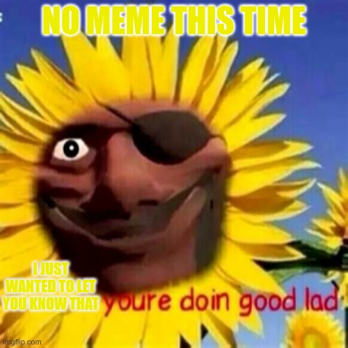 a demoflower for yall :) | NO MEME THIS TIME; I JUST WANTED TO LET YOU KNOW THAT | image tagged in demoflower | made w/ Imgflip meme maker