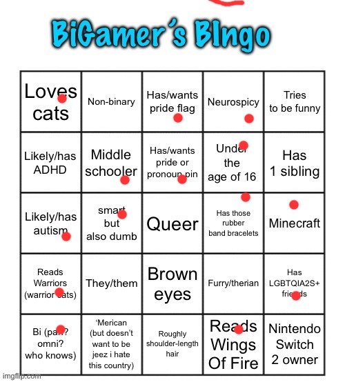 BiGamer’s BIngo v2 | image tagged in bigamer s bingo v2 | made w/ Imgflip meme maker