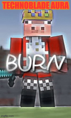 When TECHNOBLADE enters the room | TECHNOBLADE AURA | image tagged in gifs,technoblade | made w/ Imgflip images-to-gif maker