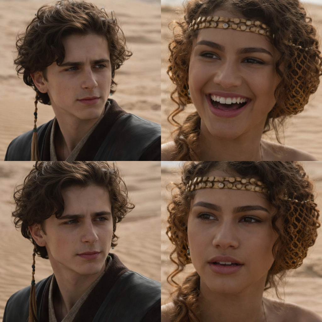 Chalamet Zendaya Anakin Padme Blank Meme Template