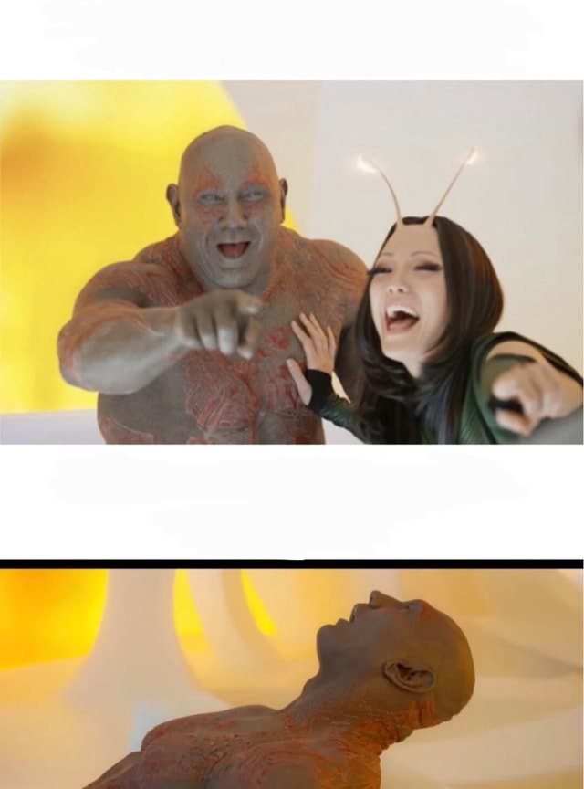 Guardians of galaxy laughing 2 panels Blank Meme Template